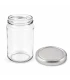 Ronde glazen potten 60 stuks - 290 ml / 350 gram, met keuze uit deksels (TO 63 mm)