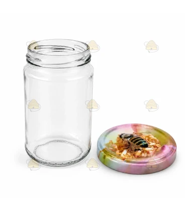 Ronde glazen potten 60 stuks - 290 ml / 350 gram, met keuze uit deksels (TO 63 mm)
