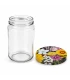 Ronde glazen potten 60 stuks - 290 ml / 350 gram, met keuze uit deksels (TO 63 mm)