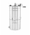Extracteur à miel 3 cadres Ø 500 mm avec tamis et cuve de soutirage / maturateur 80 L - Lyson
