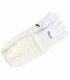 Gants d’apiculteur cuir et coton blanc – BeeFun®