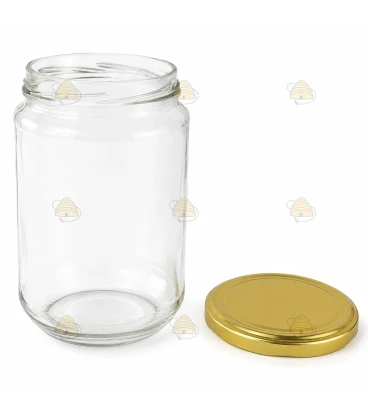 Pot rond 750 ml / 1 kg avec couvercle