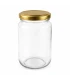 Pot verre rond 375ml / 450g, avec couvercle