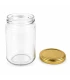 Pot verre rond 290 ml/350 g avec couvercle TO 63 mm