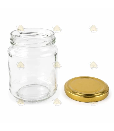 Pots en verre rond TO 63 mm 212 ml/250 g avec couvercle