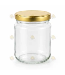 Pots en verre rond TO 63 mm 212 ml/250 g avec couvercle