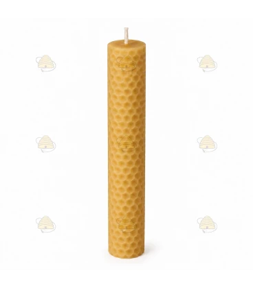 Bougie roulée en cire d'abeille