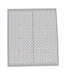 Grille à reine Spaarkast polystyrène / Simplex BE aluminium perforé - 46 x 46 cm