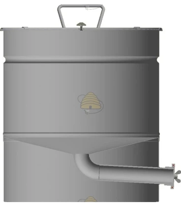 Conisch aftapvat RVS 30 liter (40 kg)