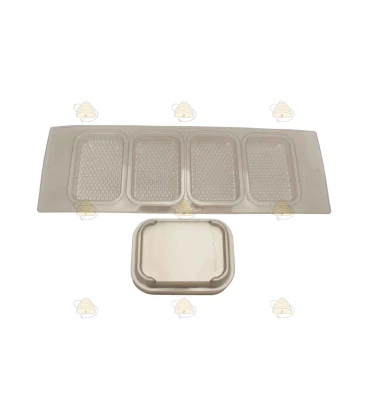 Rack de bacs à miel et couvercles pour la passoire Simplex