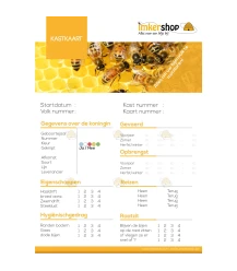 Carte de cabinet, format A4