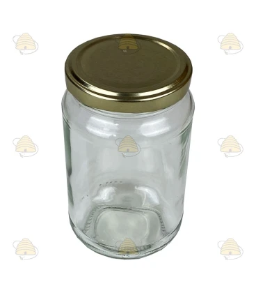 Pot rond 375ml / 450g, avec couvercle