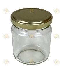 Pot verre rond 212 ml/250 g avec couvercle