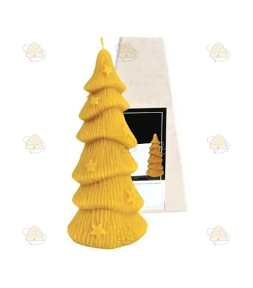 Moule à bougie sapin de Noël avec étoiles