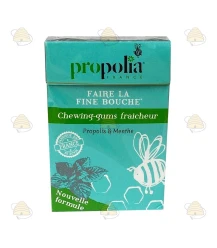 Chewing-gum à la propolis et à la menthe poivrée