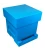 Ruche BeeFun® en polystyrène bleu laqué (1 corps, 1 hausse)