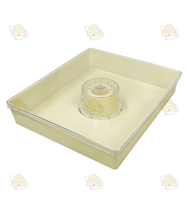 Nourrisseur transparent, avec couvercle et ouverture centrale – 6 L