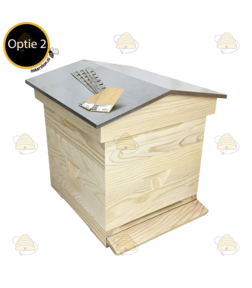 Armoire d'épargne en pin Premium avec toit pointu (1bk, 1hk) BeeFun®