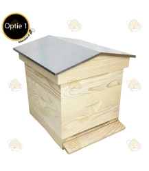 Armoire d'épargne en pin Premium avec toit pointu (1bk, 1hk) BeeFun®