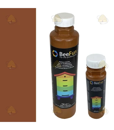 BeeFun® Peinture pour ruche en plastique - brun topaze