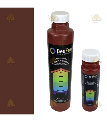 BeeFun® Peinture pour ruche en plastique - brun rouge