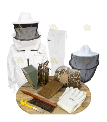 Kit de démarrage Apiculture de luxe - veste/pantalon blanc