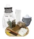 Kit de démarrage Apiculture de luxe - veste/pantalon blanc
