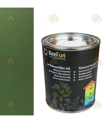BeeFun® Peinture naturelle pour ruches en bois - 750 ml - Vert Foncé