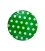 Couvercles verts à pois blancs TO 82 mm - 12 pcs