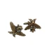 Boutons de manchette abeille bronze