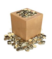 Boîte de couvercles dorés, 66 mm TO (1250 unités)